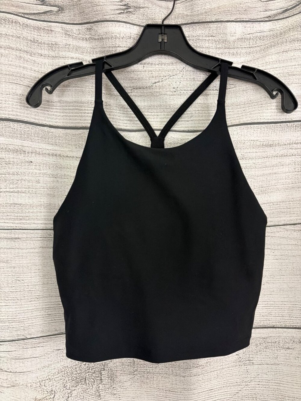 Old Navy Active Powersoft Built-In Bra Light Support Tank Top Black L